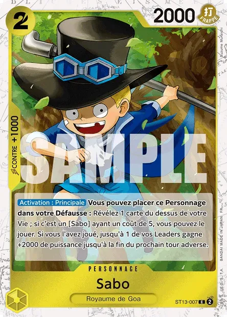 Sabo, carte One Piece ST13-007 — extension The Three Brothers