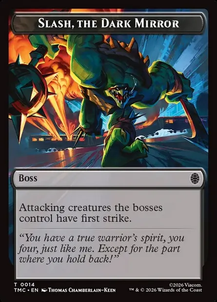 Slash, the Dark Mirror, Magic card TTMC 14 — Teenage Mutant Ninja Turtles Eternal Tokens set