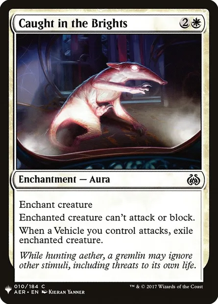 Caught in the Brights, Magic card PLST AER-10 — The List set