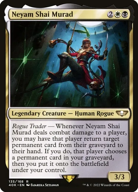 Neyam Shai Murad, Magic card 40K 135 — Warhammer 40,000 Commander set