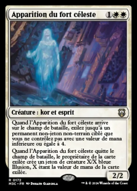 Apparition du fort céleste, carte Magic M3C 172 — extension Modern Horizons 3 Commander