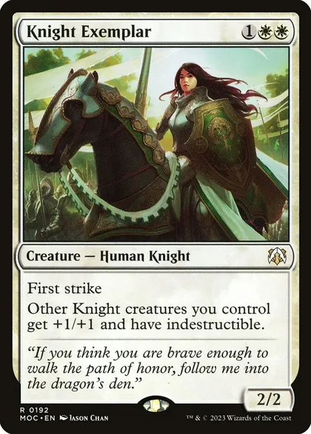Knight Exemplar, Magic card MOC 192 — March of the Machine Commander set