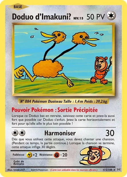 Doduo d'Imakuni?, carte Pokémon EVO 112 — extension Évolutions
