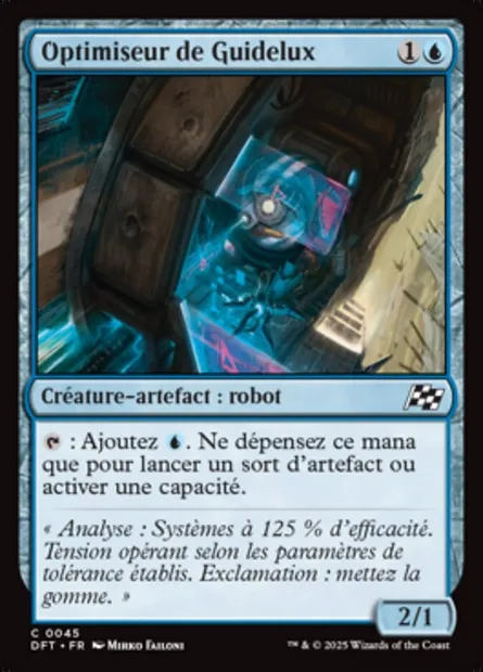 Optimiseur de Guidelux, carte Magic DFT 45 — extension Aetherdrift