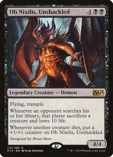 Ob Nixilis, Unshackled, Magic card M15 110 — Magic 2015 set