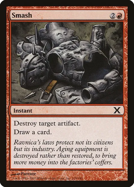 Smash, Magic card 10E 235 — Tenth Edition set