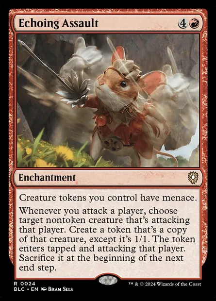 Echoing Assault, Magic card BLC 24 — Bloomburrow Commander set