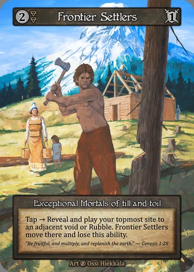 Frontier Settlers, Sorcery card BET 068 — Beta set