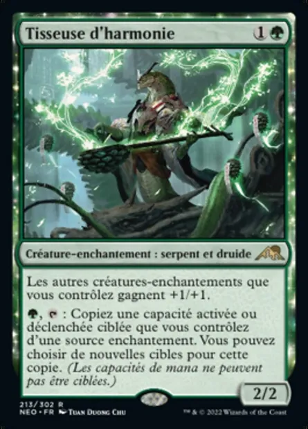 Tisseuse d'harmonie, carte Magic NEO 213 — extension Kamigawa: La Dynastie Néon