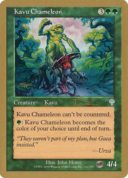 Kavru caméléon, carte Magic WC01 jt191sb — extension World Championship Decks 2001