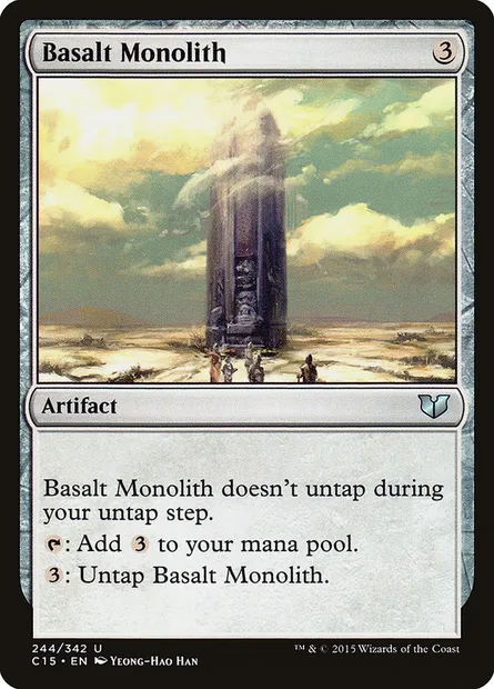 Basalt Monolith, Magic card C15 244 — Commander 2015 set