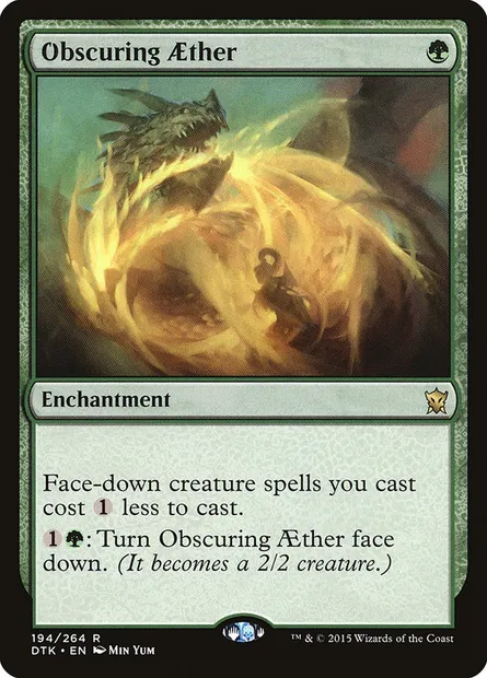 Obscuring Aether, Magic card DTK 194 — Dragons of Tarkir set