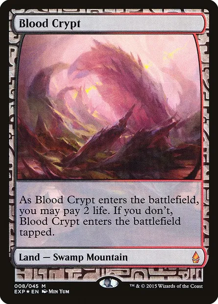 Crypte de sang, carte Magic EXP 8 — extension Zendikar Expeditions