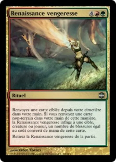 Renaissance vengeresse, carte Magic ARB 62 — extension La Renaissance d'Alara