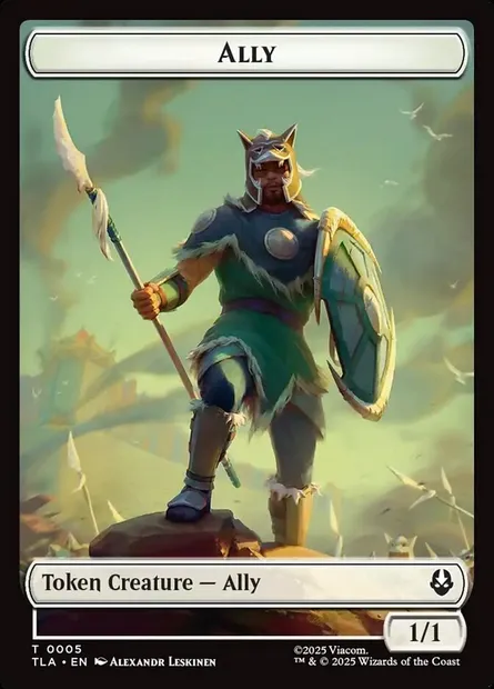Ally, carte Magic TTLA 5 — extension Avatar: The Last Airbender Tokens