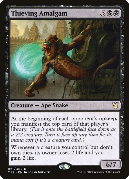 Thieving Amalgam, Magic card C19 21 — Commander 2019 set