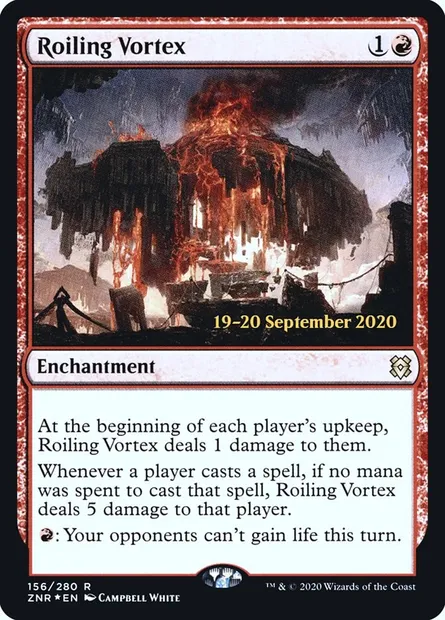 Roiling Vortex, Magic card PZNR 156s — Zendikar Rising Promos set
