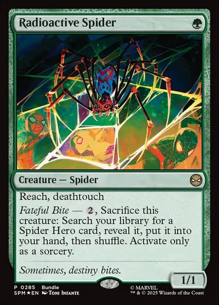 Radioactive Spider, Magic card SPM 285 — Marvel's Spider-Man set
