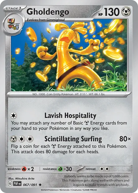 Gholdengo, Pokémon card PAF 067 — Paldean Fates set