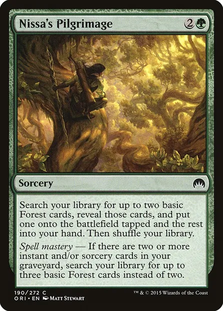 Nissa's Pilgrimage, Magic card ORI 190 — Magic Origins set