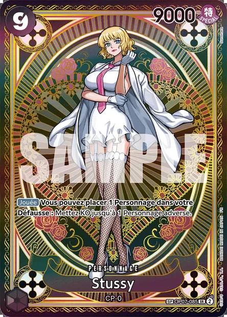 Stussy, carte One Piece OP07-085 — extension 500 YEARS IN THE FUTURE