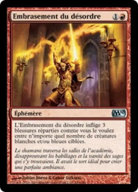 Embrasement du désordre, carte Magic M10 141 — extension Magic 2010