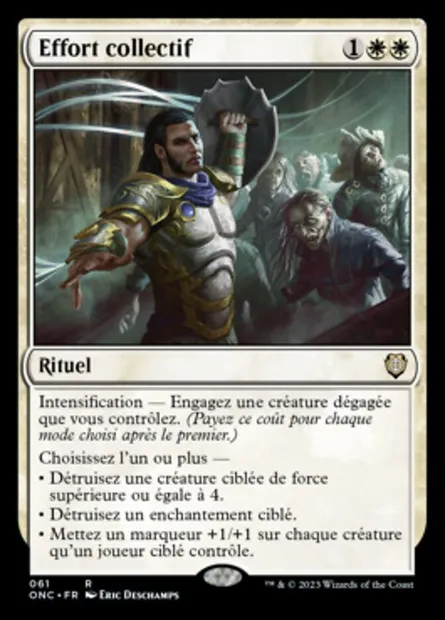 Effort collectif, carte Magic ONC 61 — extension Phyrexia: All Will Be One Commander