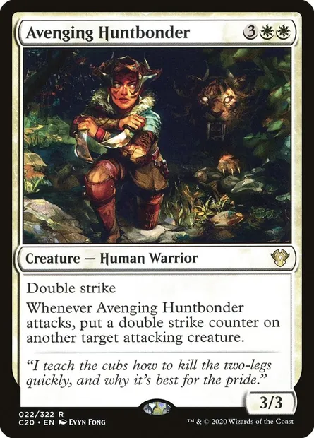 Avenging Huntbonder, Magic card C20 22 — Commander 2020 set