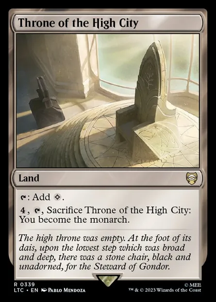Throne of the High City, Magic card LTC 339 — Tales of Middle-earth Commander set
