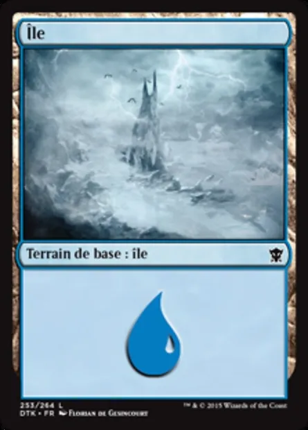 île, carte Magic DTK 253 — extension Les Dragons de Tarkir