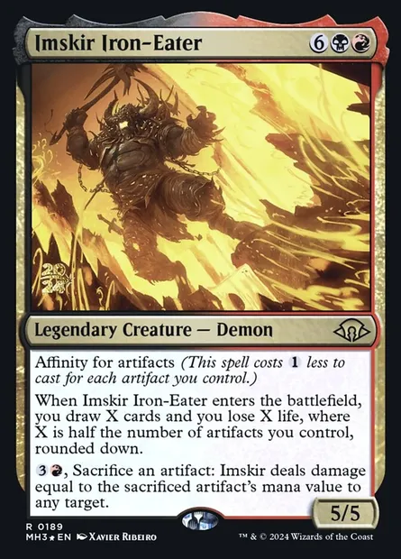 Imskir Iron-Eater, Magic card PMH3 189s — Modern Horizons 3 Promos set
