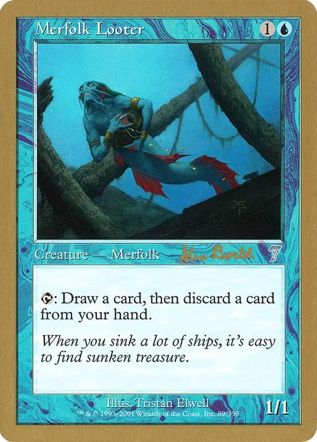 Merfolk Looter, Magic card WC01 ab89 — World Championship Decks 2001 set