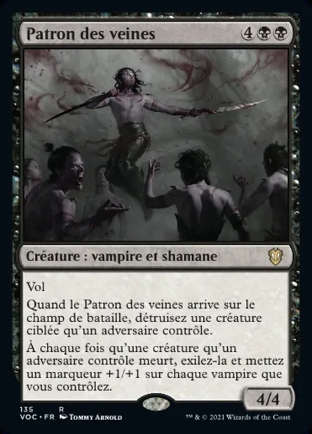 Patron des veines, carte Magic VOC 135 — extension Crimson Vow Commander