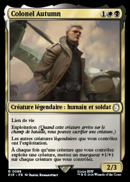 Colonel Autumn, carte Magic PIP 98 — extension Fallout