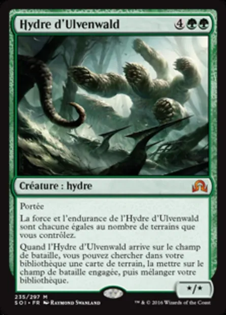 Hydre d'Ulvenwald, carte Magic SOI 235 — extension Ténèbres sur Innistrad