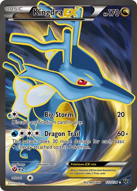Kingdra EX, Pokémon card FCO 122 — Fates Collide set