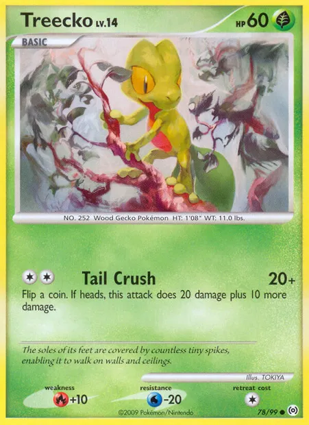 Treecko, Pokémon card AR 78 — Arceus set
