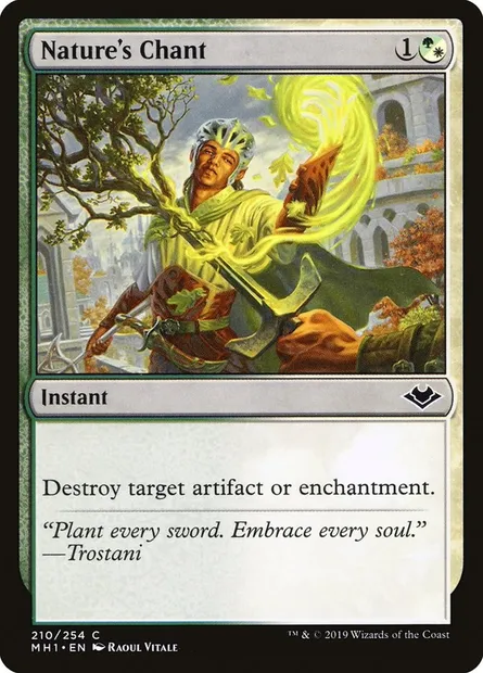 Nature's Chant, Magic card MH1 210 — Modern Horizons set