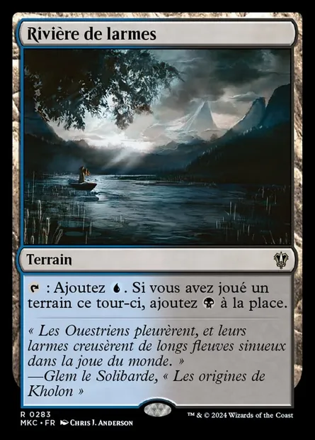 Rivière de larmes, carte Magic MKC 283 — extension Murders at Karlov Manor Commander