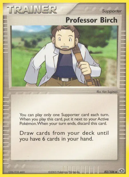 Professor Birch, Pokémon card EM 82 — Emerald set