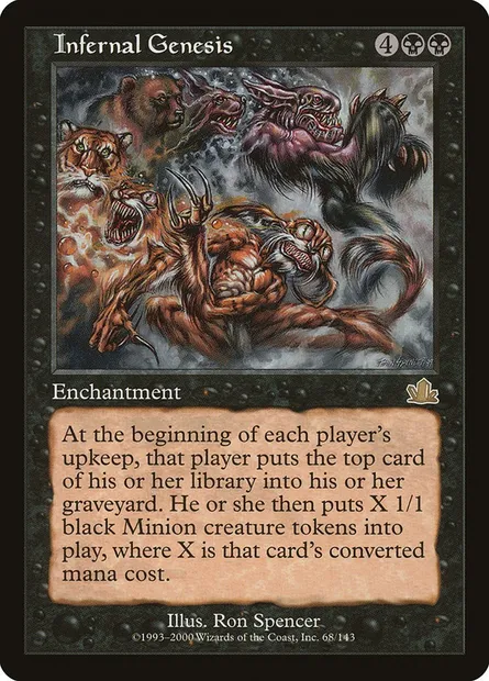Infernal Genesis, Magic card PCY 68 — Prophecy set