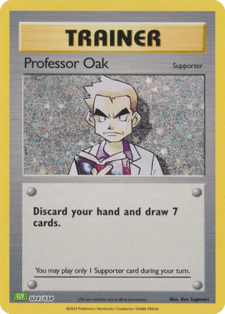 Professeur Chen, carte Pokémon CLV 024 — extension Pokémon TCG Classic: Venusaur & Lugia ex Deck