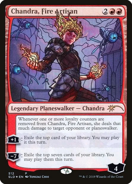 Chandra, Fire Artisan, Magic card SLD 512 — Secret Lair Drop set