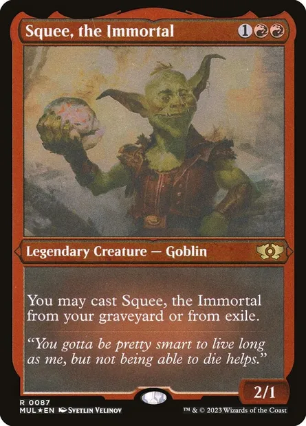 Squee, the Immortal, Magic card MUL 87 — Multiverse Legends set