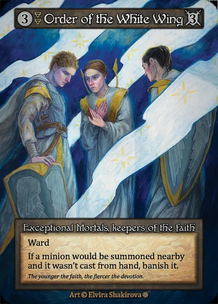 Order of the White Wing, Sorcery card GOT 142 — Gothic set