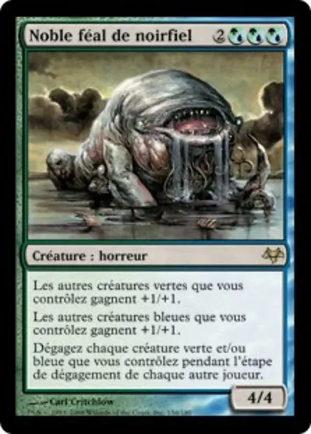 Noble féal de noirfiel, carte Magic EVE 156 — extension Coucheciel