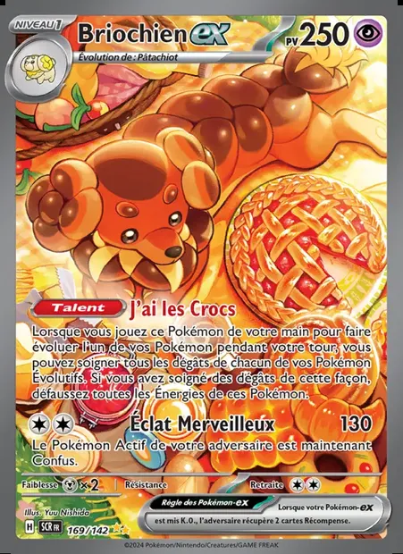 Briochien-ex, carte Pokémon SCR 169 — extension Couronne Stellaire