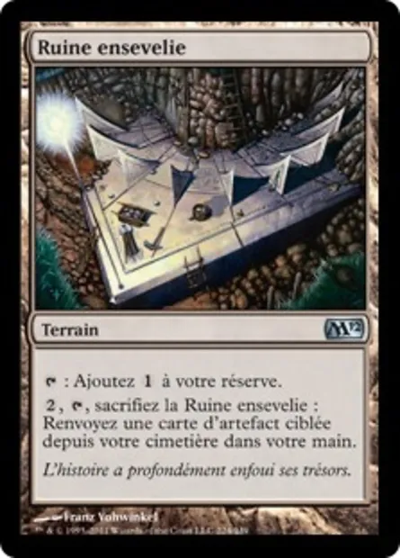 Ruine ensevelie, carte Magic M12 224 — extension Magic 2012