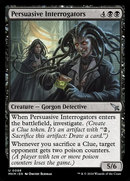 Persuasive Interrogators, Magic card MKM 98 — Murders at Karlov Manor set