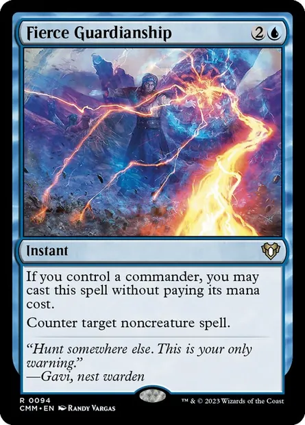 Fierce Guardianship, Magic card CMM 94 — Commander Masters set